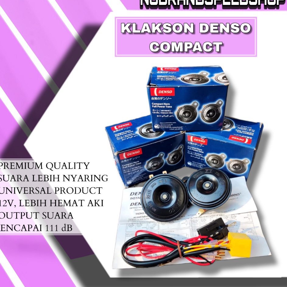 Ready YAi Paket Klakson Denso Disc  Klakson Mobil Avanza  Klakson Denso Standar Motor Dan Mobil Univ