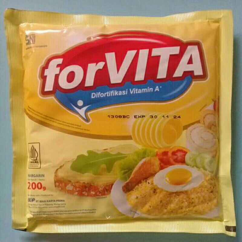 

~MOS~ Margarin Serbaguna Forvita 200 gram. Bahan Roti. Masak