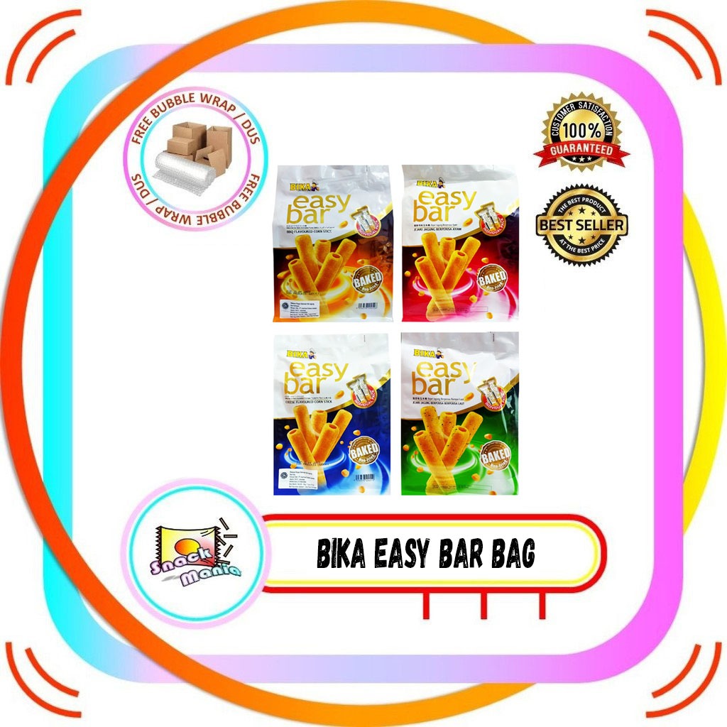 Bika Easy Bar Corn Stick Cheese - Chicken - BBQ - Seaweed Snack Momogi