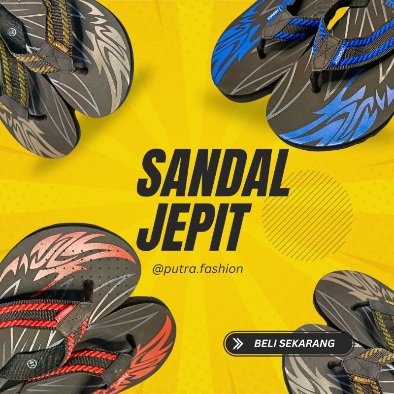 Sandal Pria Sandal Jepit sandal gunung Tebal murah berkualitas
