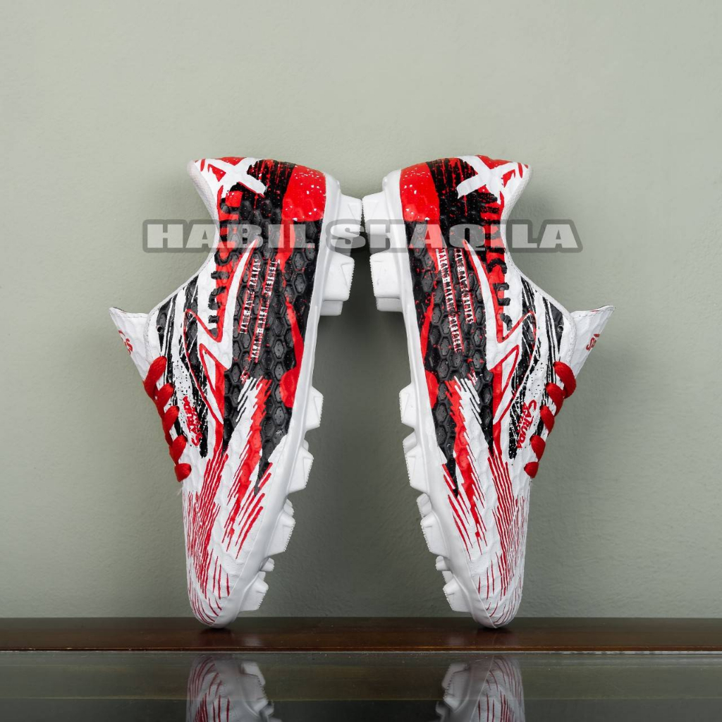 Sepatu Bola Anak Specs Accelerator Garuda Alpha Pro Fg Best Seller white red