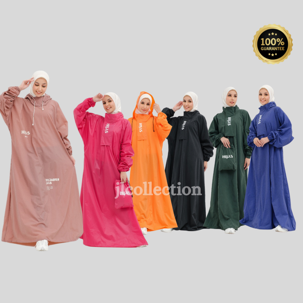 JAS HUJAN GAMIS WANITA HIJAS / JAS HUJAN GAMIS MUSLIMAH / JAS HUJAN JUMBO
