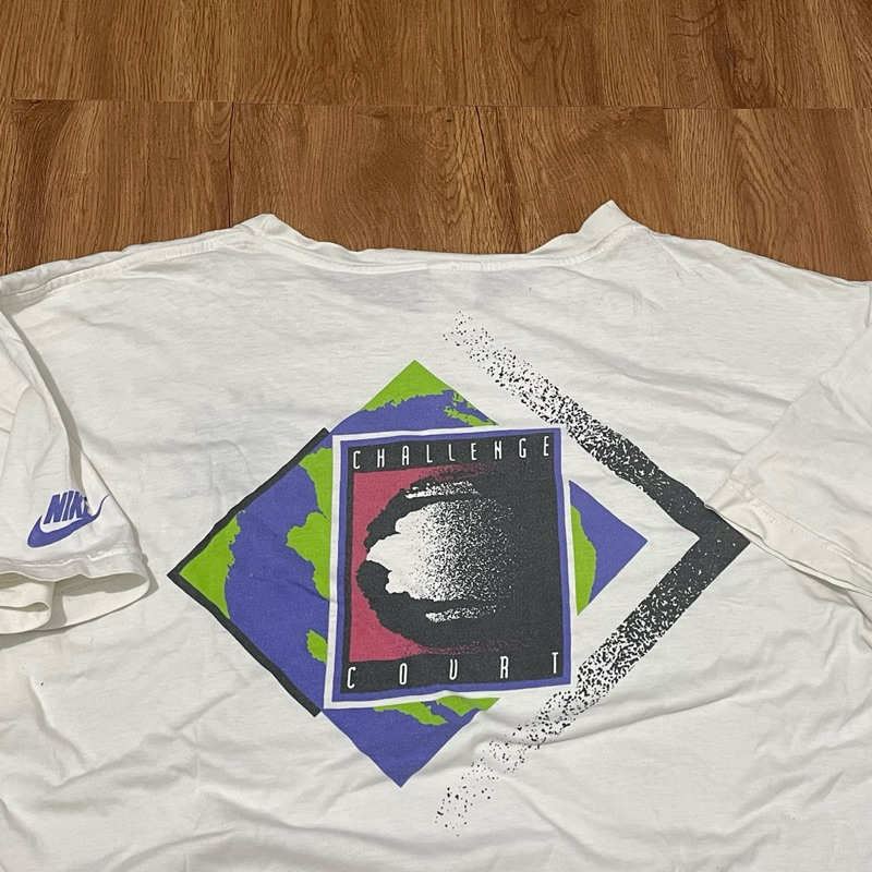 Kaos Nike Vintage 80s Challenge Court Agassi Original