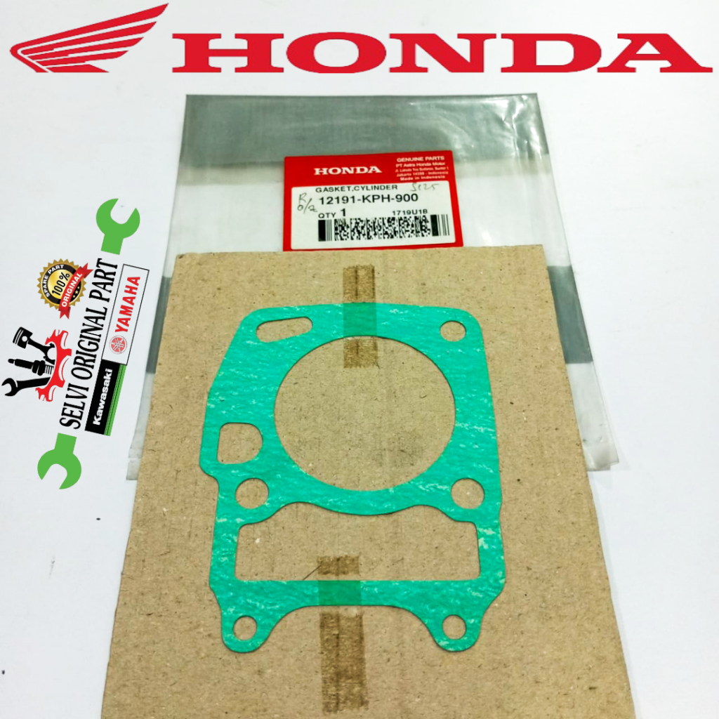 PAKING GASKET BLOK CYLINDER KARISMA SUPRA X 125 SUPRA X 125 INJECTION HONDA ORIGINAL AHM