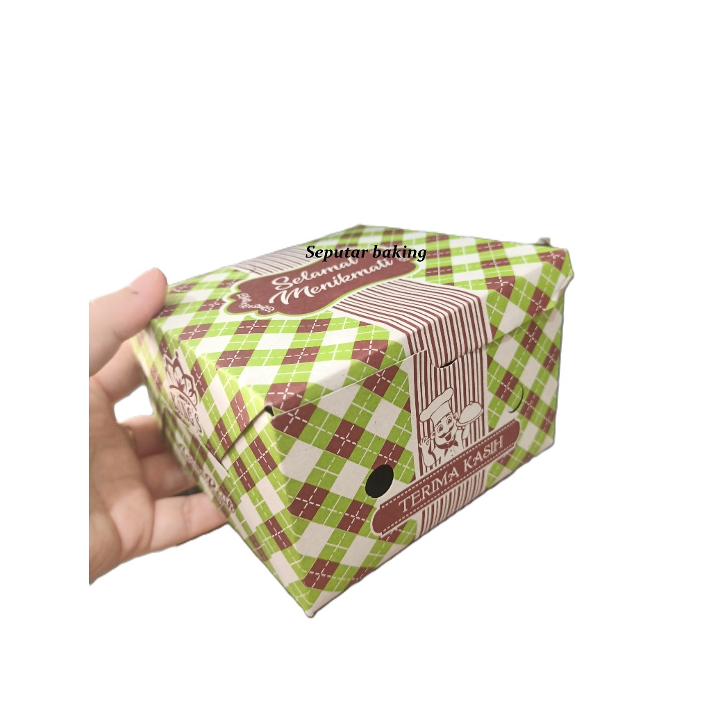 

Kotak kue Snack Box GS King 12x12 (1PAK=100pcs)