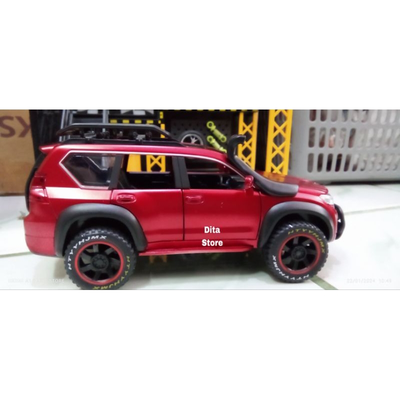 DIECAST LAND CRUISER PRADO MODIFIKASI SKALA 1:24