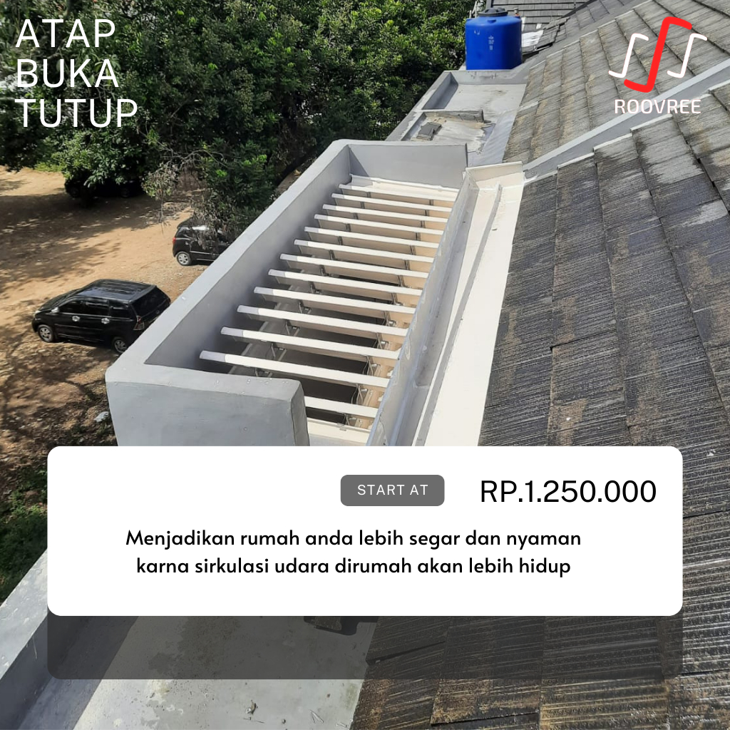 Atap Buka Tutup Lovera Roovree Murah