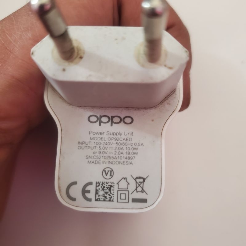 adaptor charger oppo ori copotan 18 watt - turbo charging - kepala cas