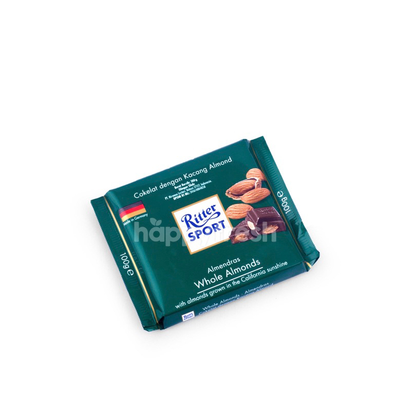 

RITTER SPORT WHOLE ALMONDS MILK CHOCOLATE 100GR