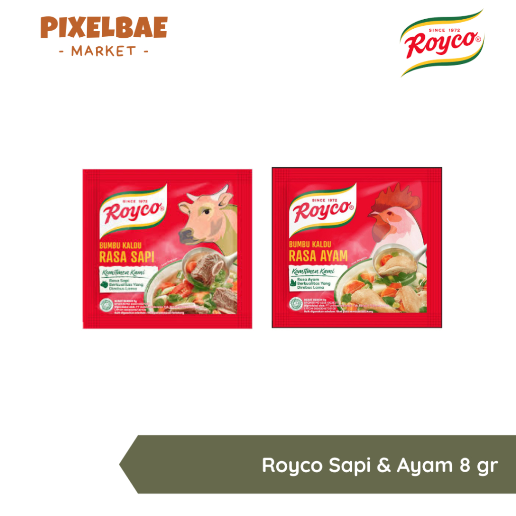 

1 RENCENG ROYCO RASA AYAM SAPI 8 GR