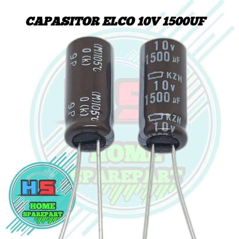 ELCO 10V 1500UF ELCO 1500UF 10V / CAPASITOR ELCO 10V 1500UF MURAH