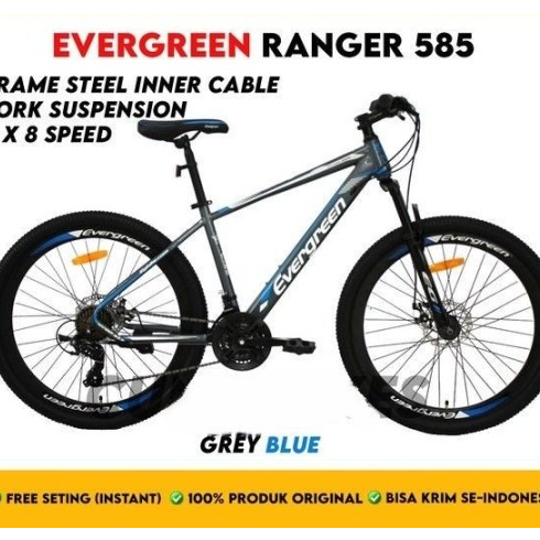 RB Sepeda gunung mtb 27.5 inc dewasa dan anak remaja evergreen velag tinggi alloy rem cakram 21
