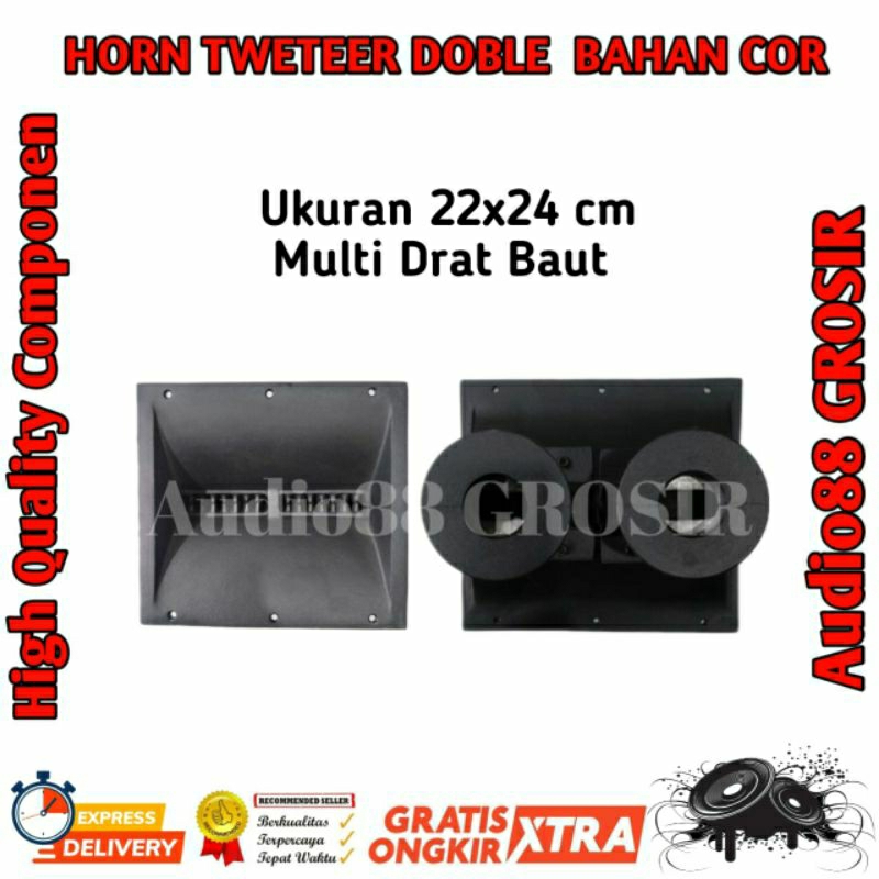 HORN TWEETER HARMONIKA DOBEL UK 22X24 CM MULTI DRAT BAUT