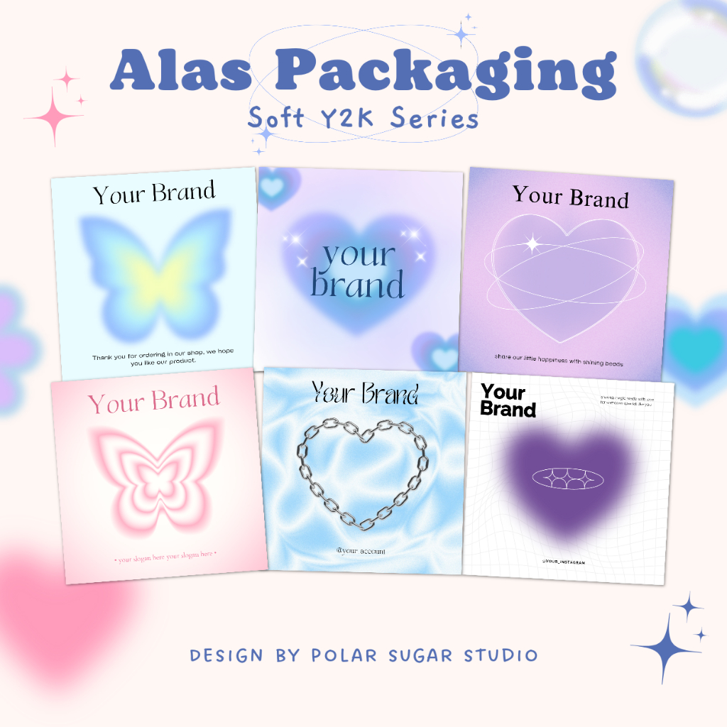 

[SOFT Y2K] Alas Packaging Gelang Cincin Gift Aesthetic - Kertas Packing Free Plastik Opp