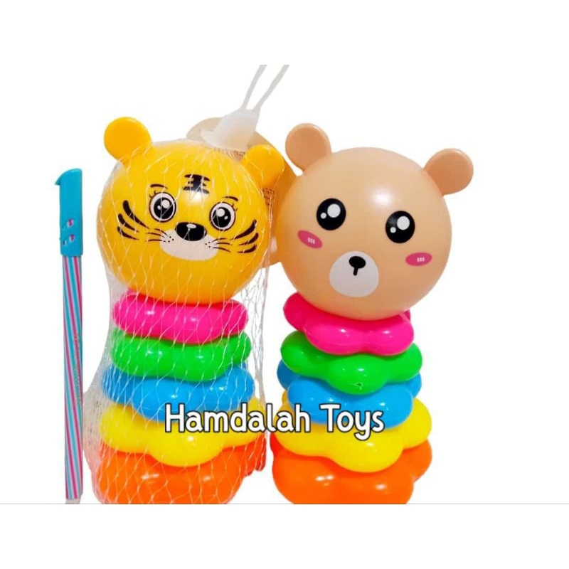 Mainan Mini Donat 5 Susun Banyak Karakter Edukasi murah