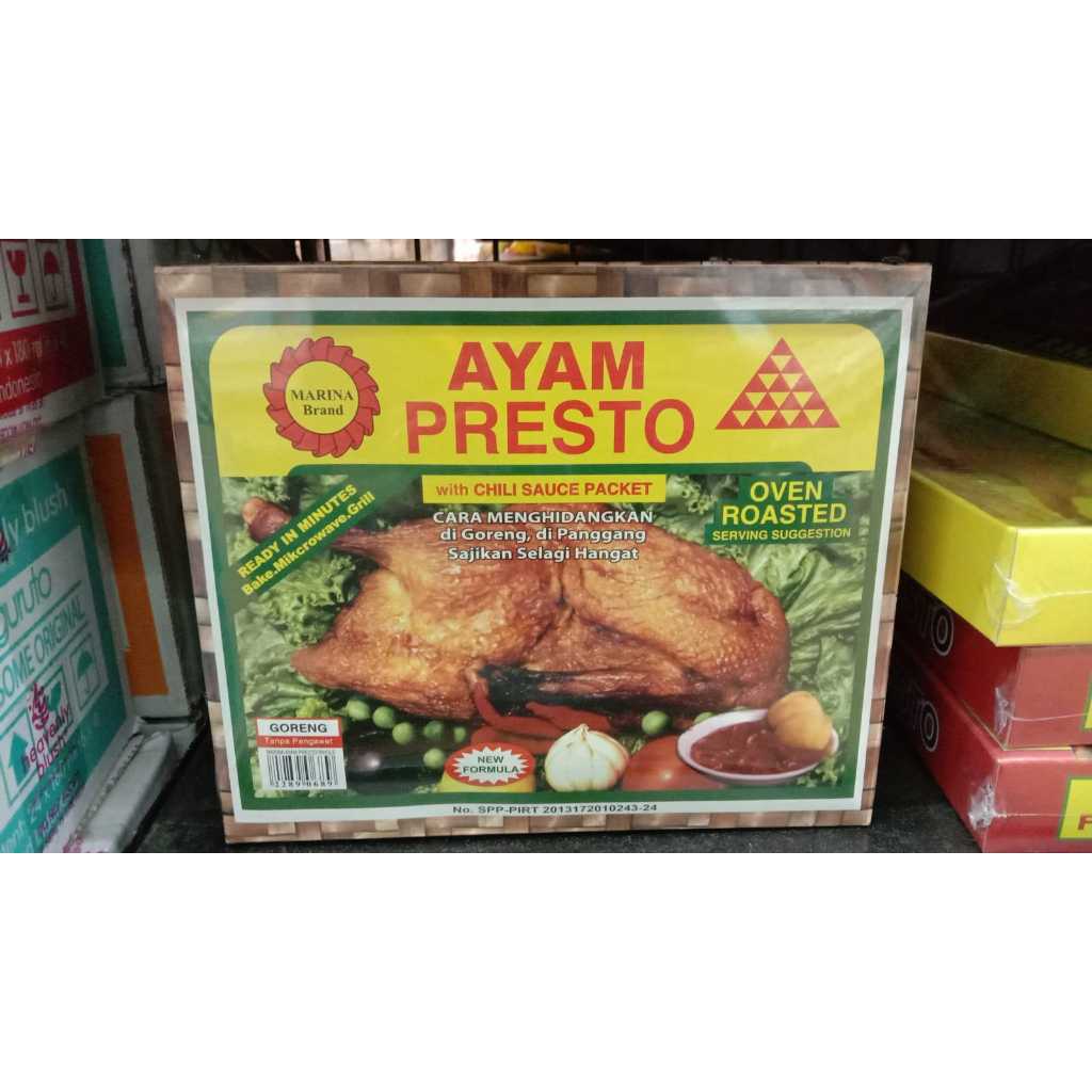 

Marina ayam presto with Chili sauce packet