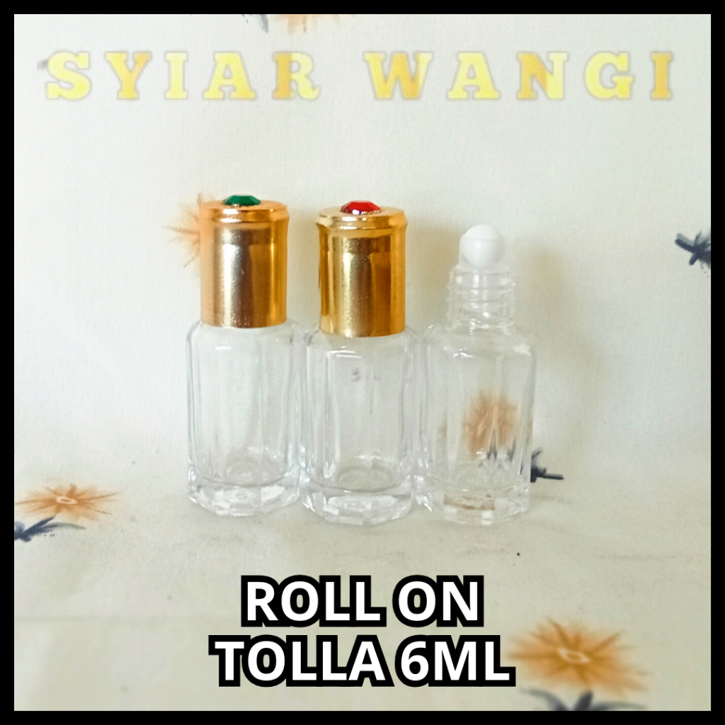 Botol Parfum ROLL ON TOLLA 6ML - Botol Parfum ISI ULANG ROLL ON - Botol UKURAN 6ML