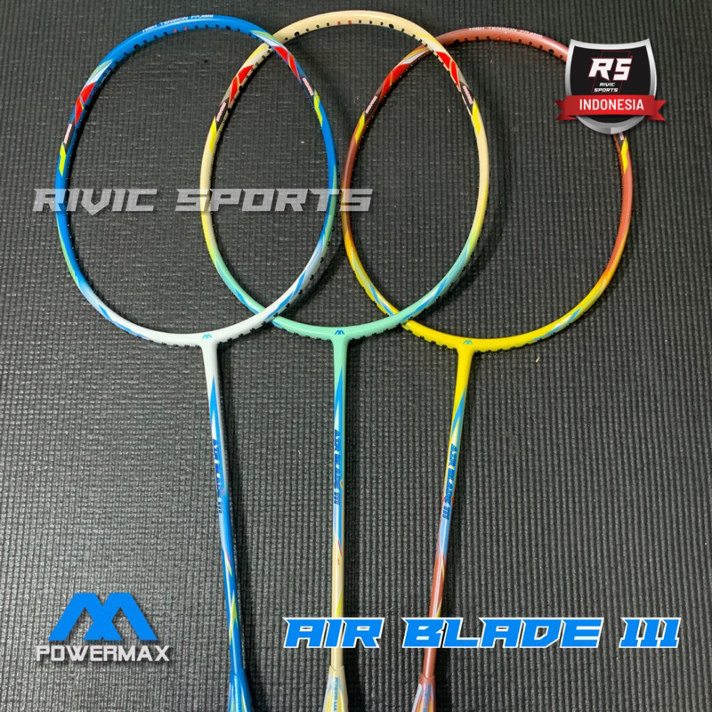 Raket POWERMAX AIR BLADE 111 36LBS Power Max Raket Badminton Original 100%