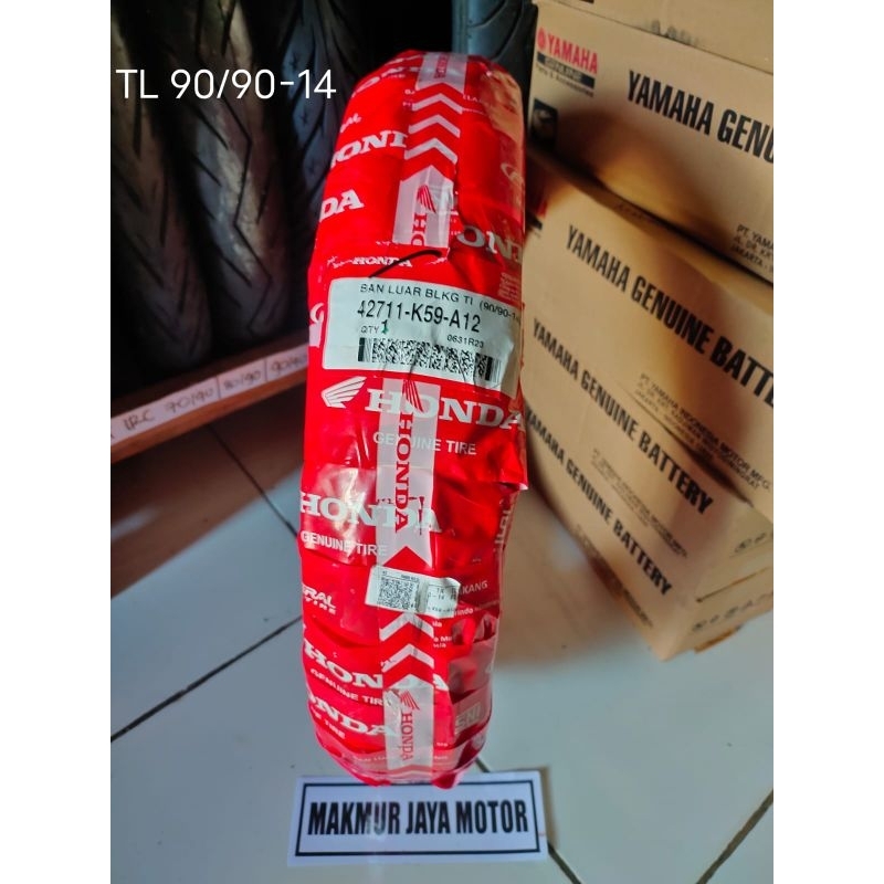 Dijamin ori 100%!!BAN LUAR TUBLES AHM BELAKANG MATIC 90/90-14 BAN TUBLES BEAT VARIO VARIO 125 ASLI A
