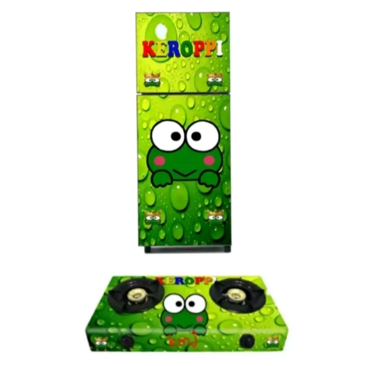 STIKER KULKAS DUA PINTU DAN KOMPOR GAS DUA TUNGKU