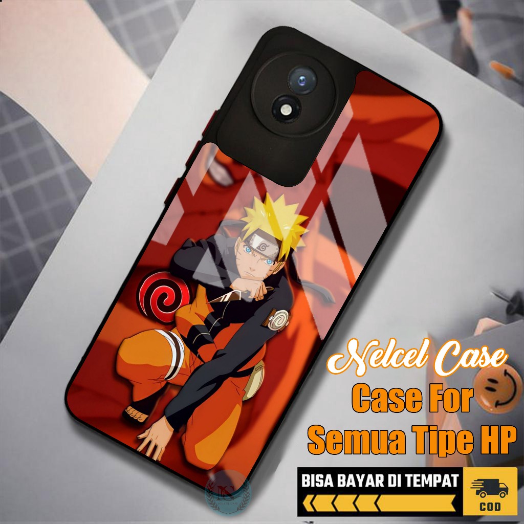 Nelcel Case Case Vivo Y02 Y20 Y12S Y30 Y91 Y15 Y91C Casing Vivo Y02 Depo Casing Motif NARUTO 02 Case