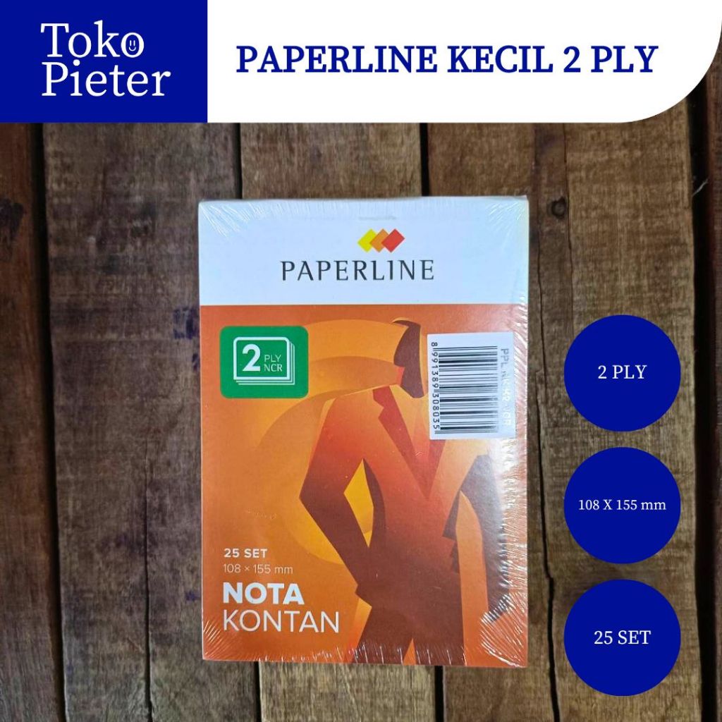 

NOTA KONTAN KECIL 2 PLY PAPERLINE 25 LEMBAR (1PCS) MURAH SURABAYA