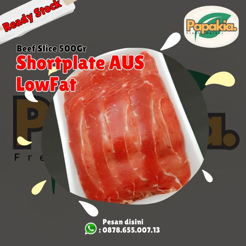 

Beef Slice Shortplate Low Fat