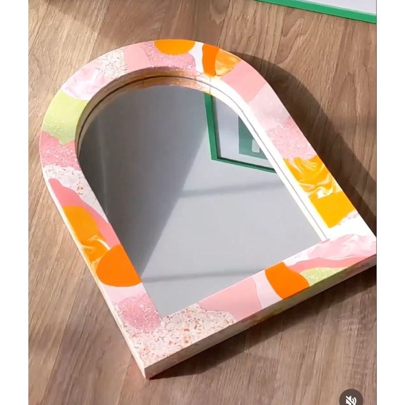 cermin foam kaca foam mirror cloud cermin aesthetic kaca vintage kado souvenir