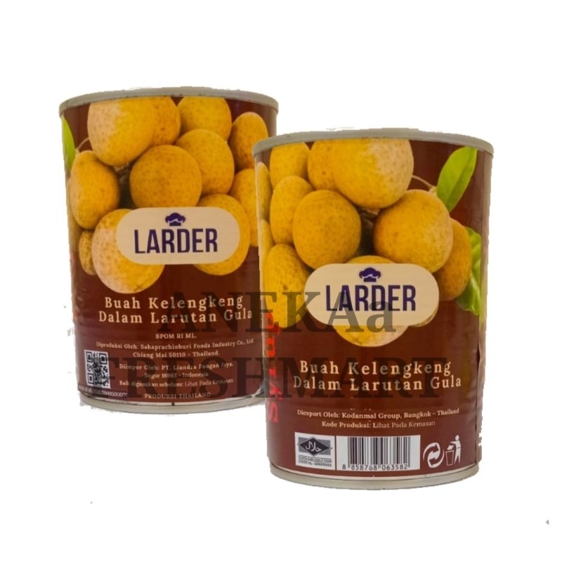 

LARDER LONGAN 565GRAM BUAH KELENGKENG DALAM LARUTAN GULA