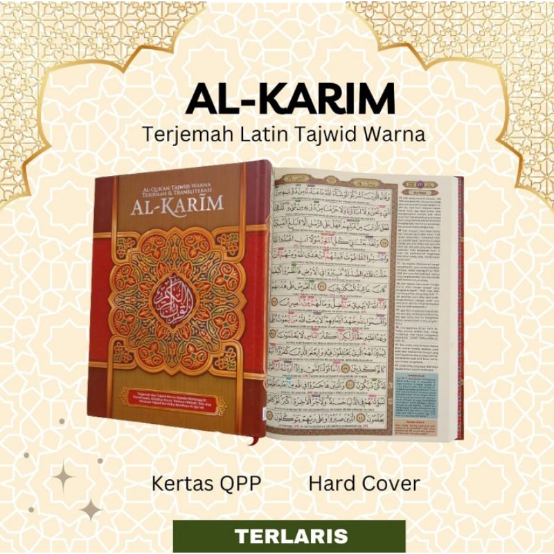 Alquran Alkarim A4 Al Karim Terjemah Tajwid dan Latin ukuran Besar Al Karim