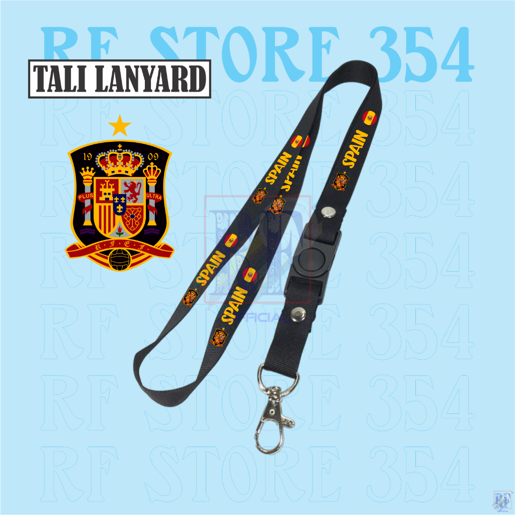 

Gantungan kunci SPANYOL / SPAIN / FIFA WORLD CUP 2022 QATAR tali lanyard band gantungan leher id card name tag