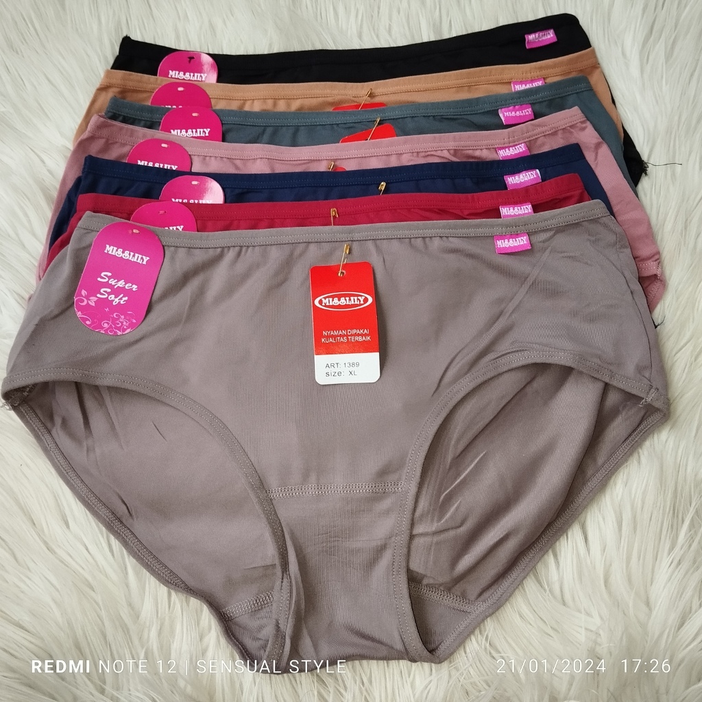 Celana Dalam Wanita MISSLILY 1389 Super SOFT / Cd Wanita Bahan Katun
