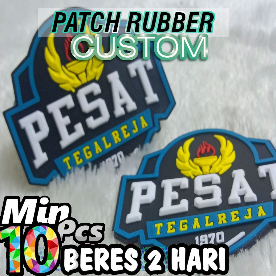 Membuat label Patch Jersey custom hotmelt velcro