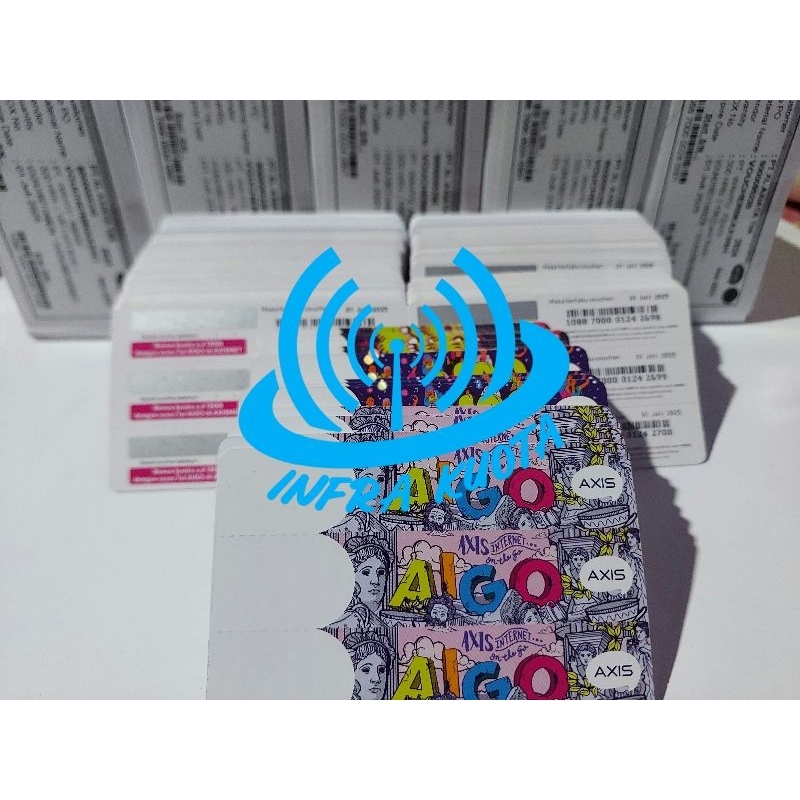 GROSIR MURAH Voucher Kosong Axis Rp.112/Pcs