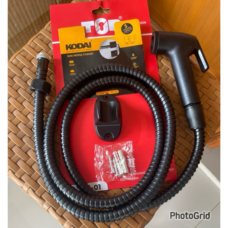 Shower toilet KODAI hitam lengkap 1 set shower bidet kodai hitam jet washer kodai SHOWER TOILET 1/2 