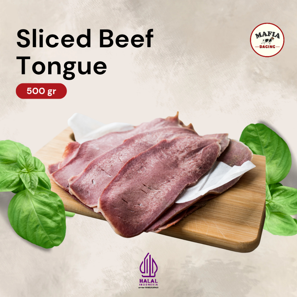 

[Mafia Daging] PROMO!!! Lidah Sapi Slice Iris Tipis Impor / Beef Tongue / Gyutan 500g
