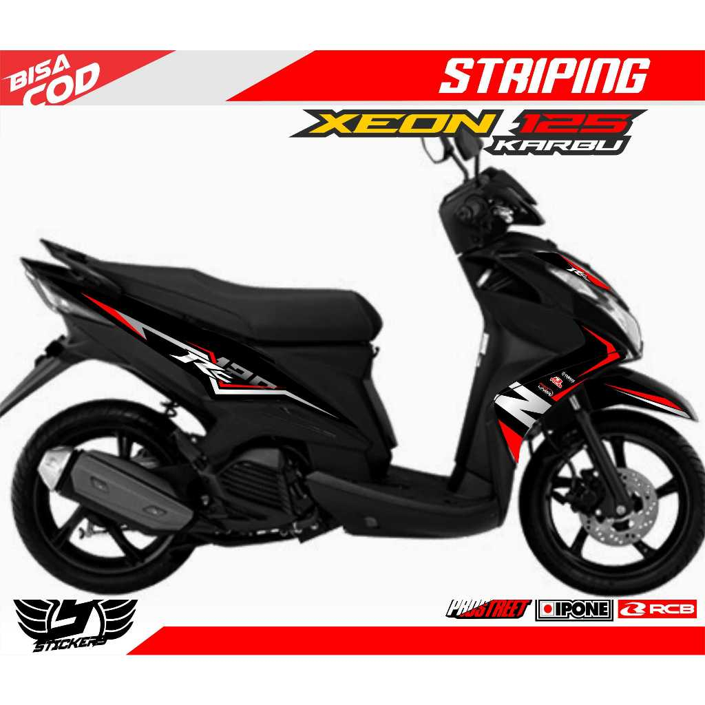 STRIPING VARIASI YAMAHA XEON 125 KARBU / STICKER LIST MOTOR YAMAHA XEON 125 KARBU
