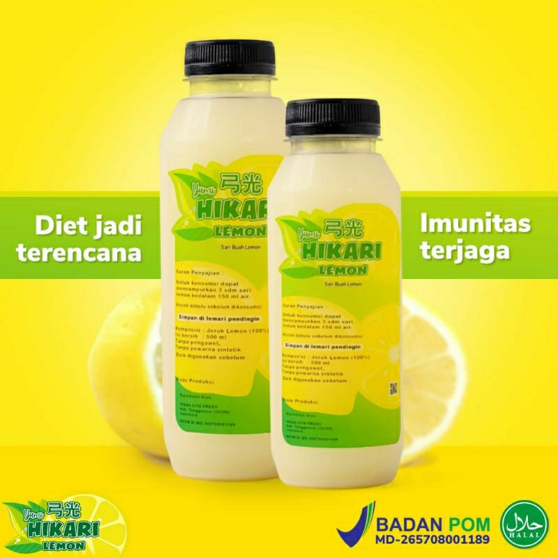 

Sari Lemon Hikari Lemon BPOM HALAL