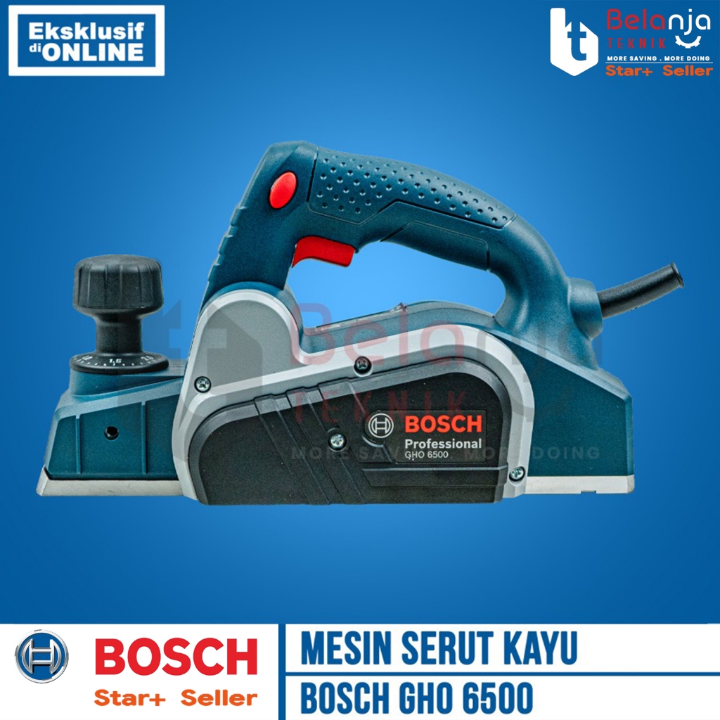 Mesin Serut Kayu Ketam BOSCH GHO 6500 Planner Blade Mesin Sugu Listrik 650 Watt GHO6500