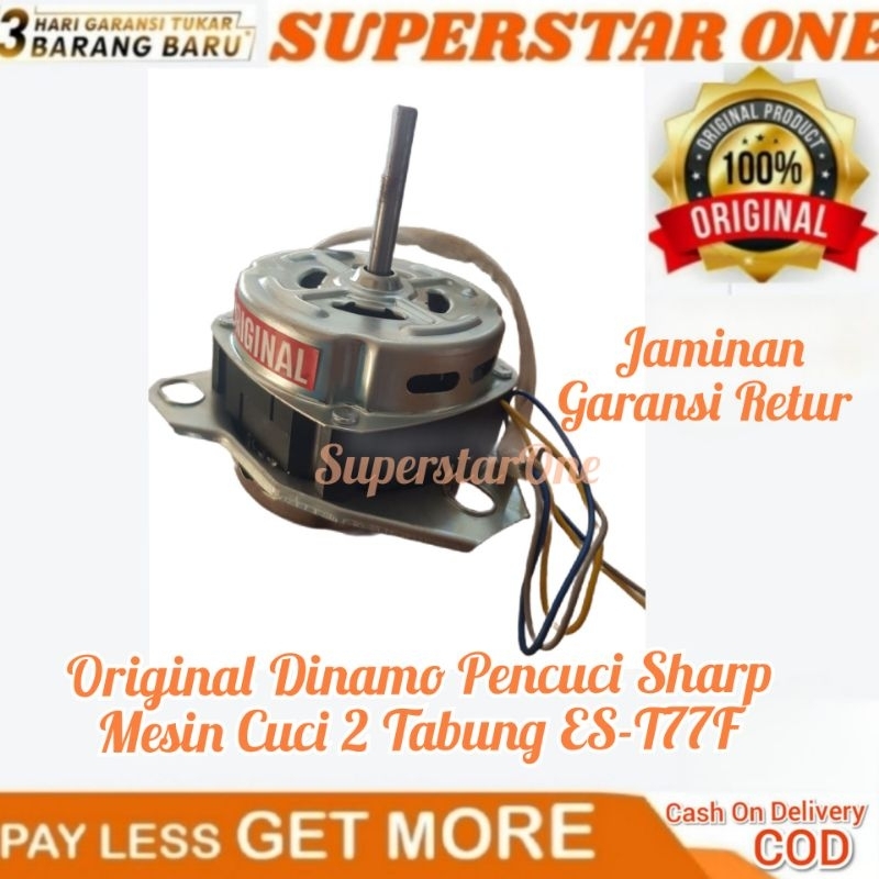 Original Dinamo Pencuci SHARP Mesin Cuci 2 Tabung ES-T77F