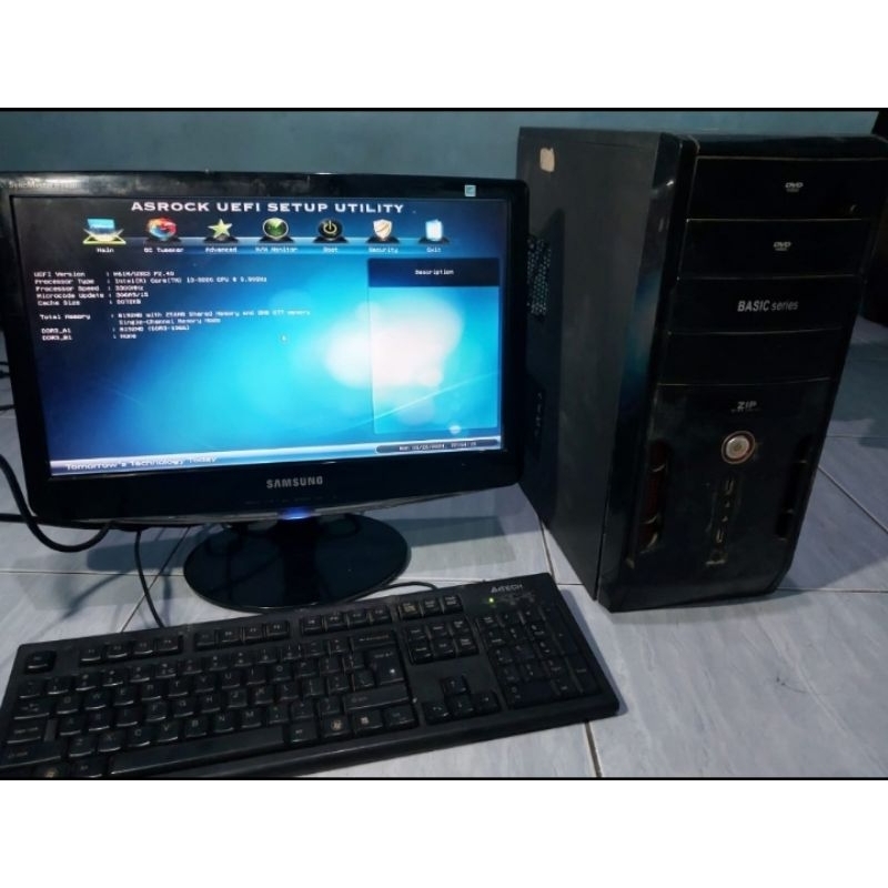 Komputer/PC Fullset untuk Kantor/Admin/Sekolah/Olshop/Kasir/UNBK