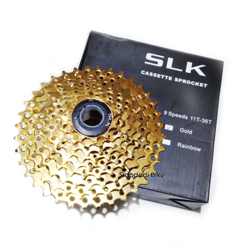 Gear Belakang Spocket Sepeda 9 Speed Gold 36T SLK