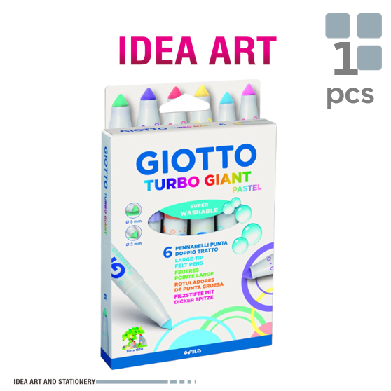 

Marker Spidol Warna Giotto Turbo Giant Pastel Set 6 - 431000