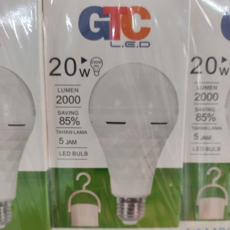GTC 20watt lampu led emergency lampu magic