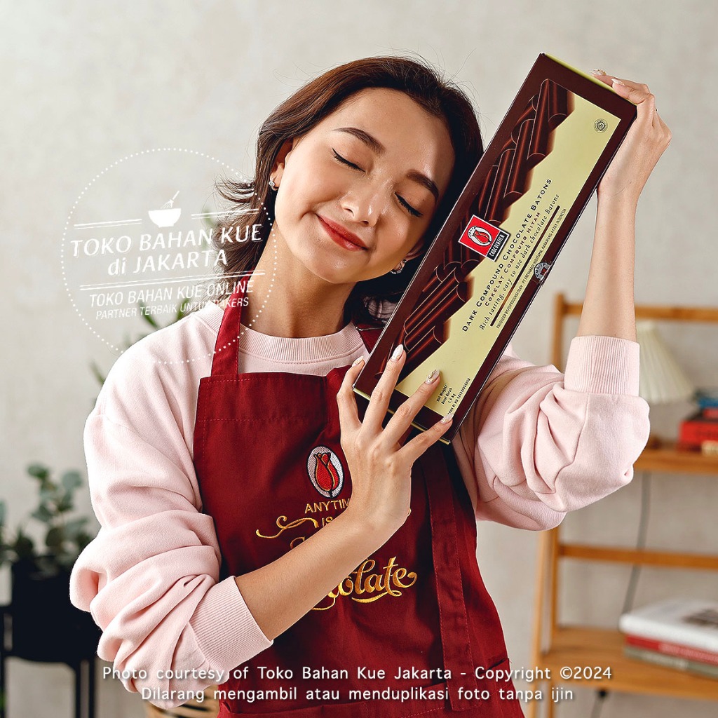 

Tulip Baton Dark COMPOUND 1,5kg Box ASLI Chocolate Batons Cokelat Stick