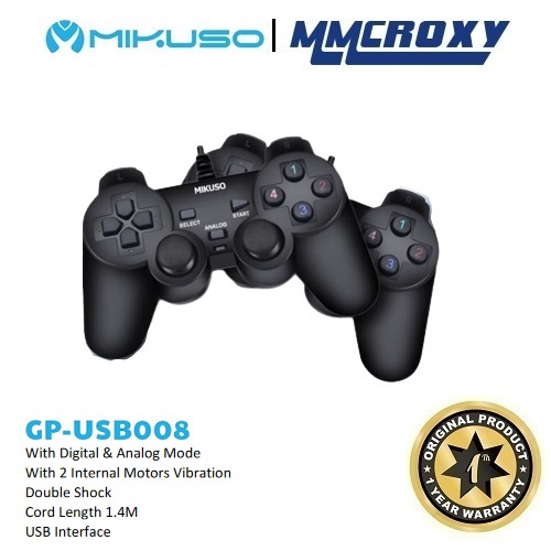 Mikuso GP-USB008 GamePad USB Dual Shock Analog