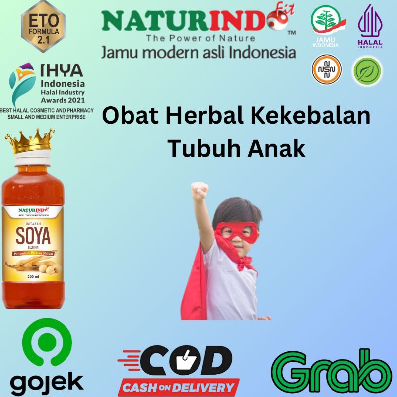 SOYA CAIR OBAT HERBAL SOYA LECITHIN VITAMIN ANAK PENAMBAHAN NAFSU MAKAN NATURINDO