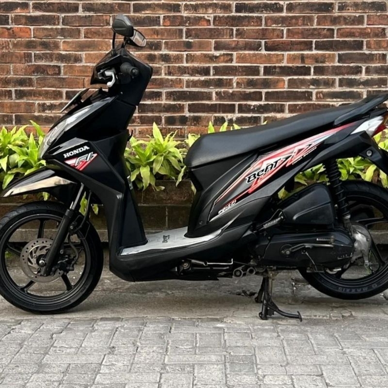 Striping lis sticker standar ORI honda beat fi 2013 hitam stiker beat hitam 2013 beat fi