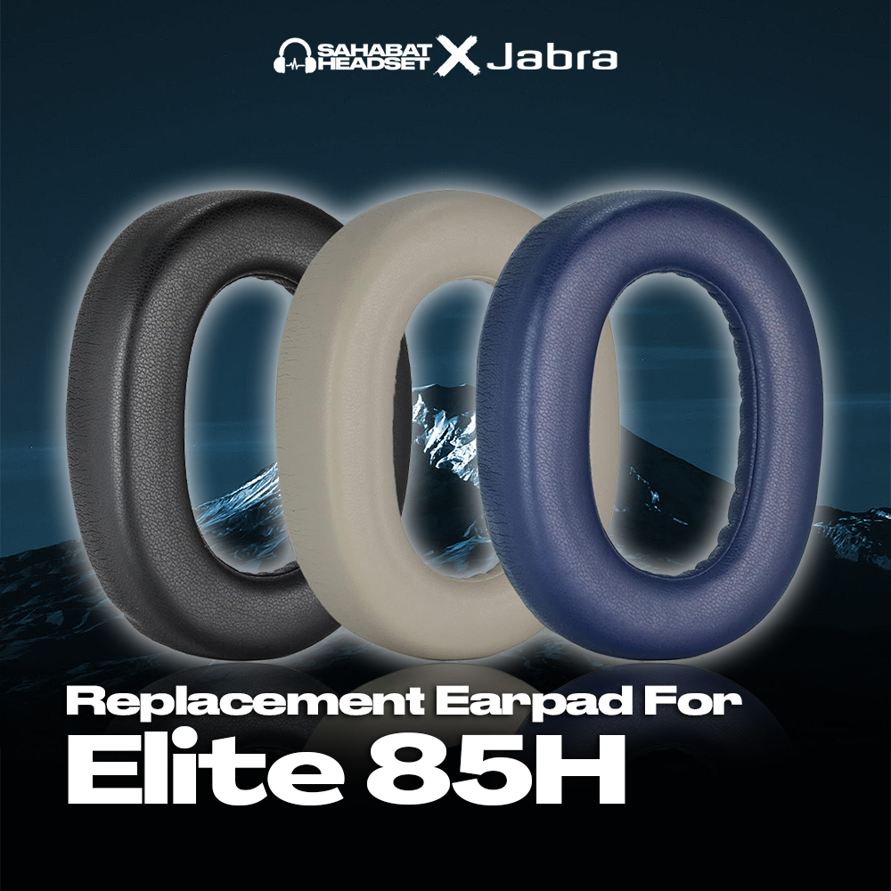Earpad Ear Cushion Earcup Jabra Elite 85H 85 H 85-H Bantalan Foam Busa