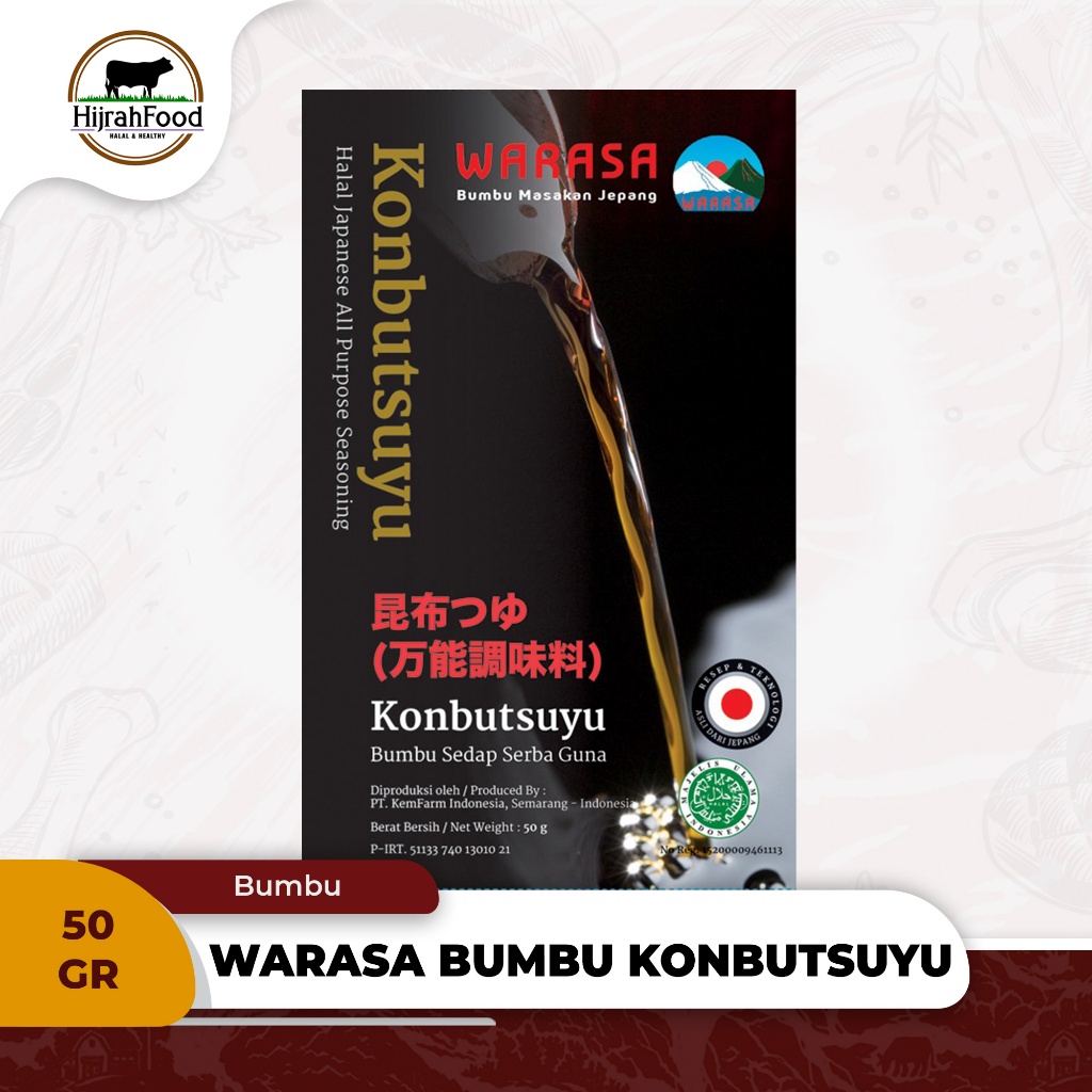 

Warasa Konbutsuyu Bumbu Sedap Serbaguna Khas Jepang 50 gram